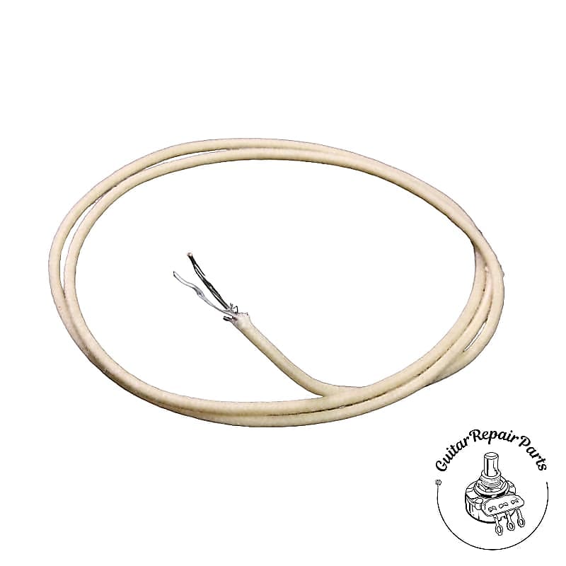 Cloth Push-Back Hookup Wire, Stranded, 22AWG (1' ft) - White image 1