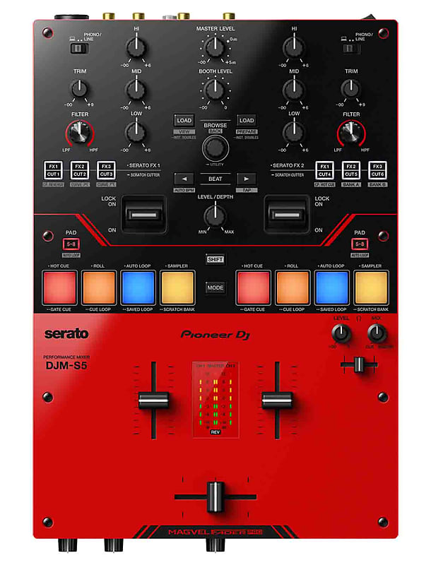 Pioneer DJM-S3 Professional 2-Channel Serato DJ/DVS Mixer | Reverb