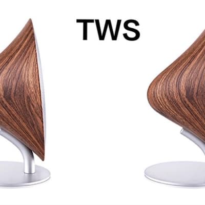 Retro Bluetooth Speaker - TWS Wood color image 2