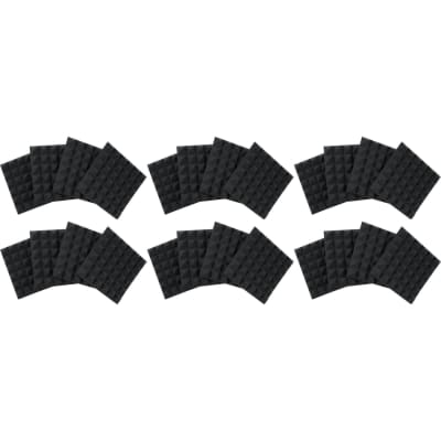 Gator 8-pack of Charcoal 12-inch x 12-inch Acoustic Pyramid Panel