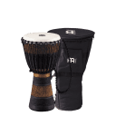 Meinl Percussion ADJ3-M+BAG African Style Rope Tuned 10" Wood Djembe with Bag, Brown/Black (VIDEO)