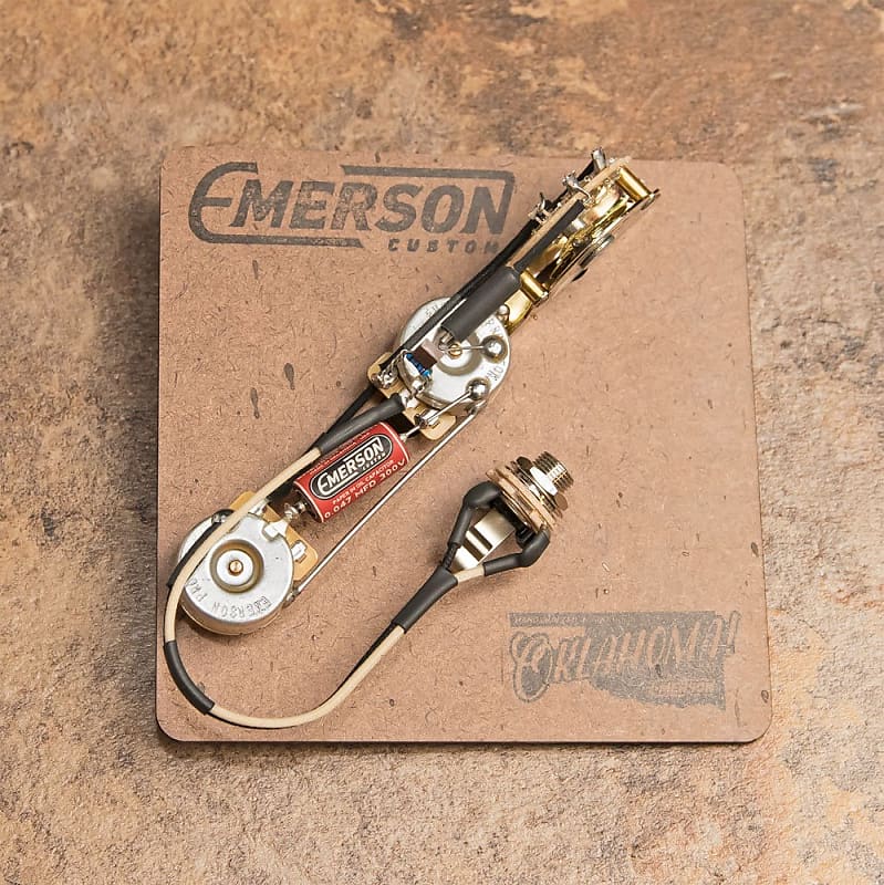 Emerson Custom S5-B-500K Blender 5-Way Stratocaster Paper In Oil Prewired  Assembly Kit