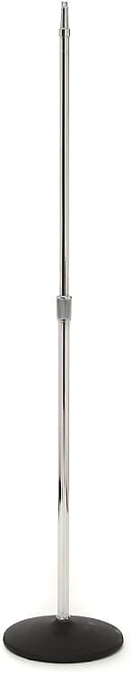 AtlasIED MS20 Heavy Duty Round Base Mic Stand - Chrome | Reverb