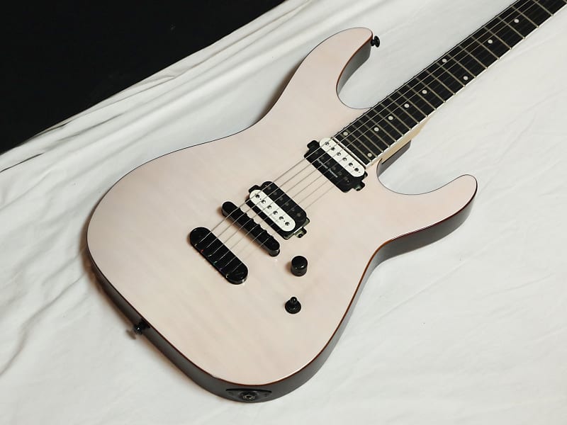 DEAN Modern 24 Select Flame Top electric guitar Trans White NEW w