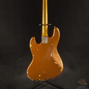 Fender Jazz Bass '73 Custom Relic 1994 Autumn Blaze Metallic image 10