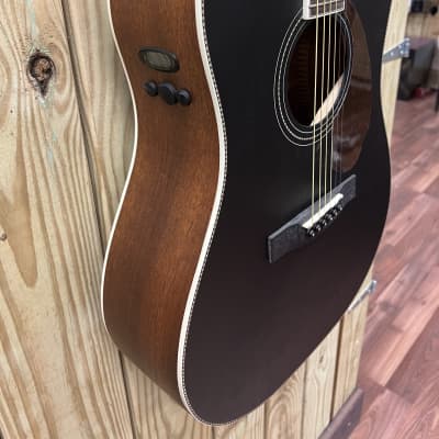 Fender Paramount PM-1E Mahogany 2021 - 2022 - Black Top FREE WRANGLER DENIM STRAP image 6
