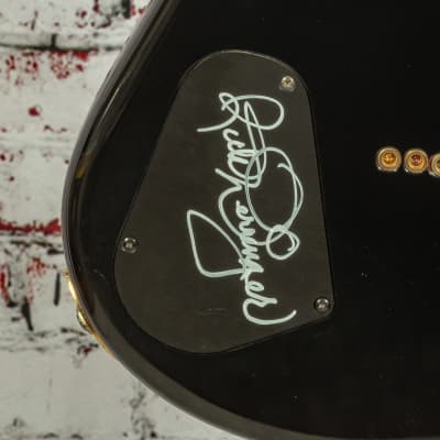 Warrior Instruments Soldier Electric Guitar, Rick Derringer Signed, Black w/ Case x1USA (USED) image 11