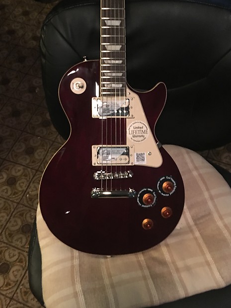 Epiphone les paul traditional shop pro wine red