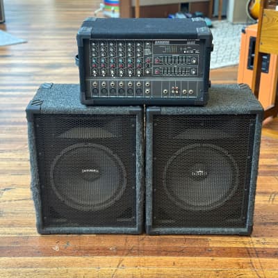 300 Watt Samson PA 324 with a Pair of Cabinets image 1