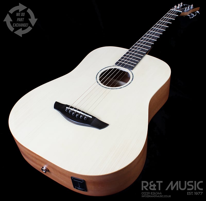 Faith FDS Nomad Mini-Saturn Electro Acoustic Guitar in Natural Satin w/Softcase image 1