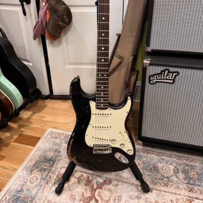 Fender Fender Custom Shop Michael Landau Signature 1968 Stratocaster Relic Electric Guitar Black 2022 - Black for sale