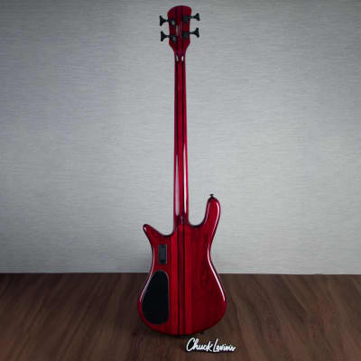 Spector NS Dimension 4-String Multi-Scale Bass Guitar - Inferno Red Gloss - #21W220769 - Display Model, Mint image 3