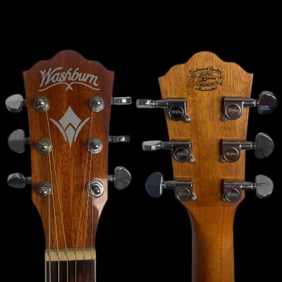 Washburn WG7S-O 6-string Acoustic Guitar, Natural Gloss image 4