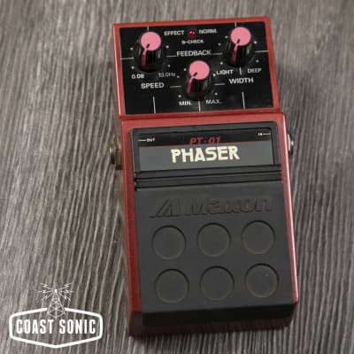 ギター Maxon PT-01 PHASER MAXON PT-01 Phaser Guitar Effect Pedal Tested Working Body