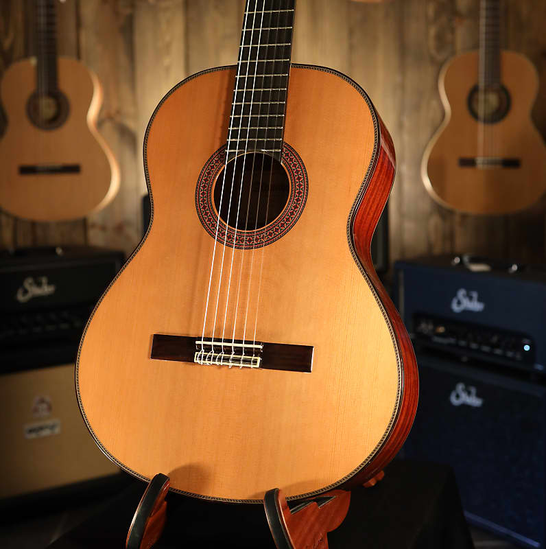 Alhambra 7C Classic Conservatory Cedar/Mahogany Nylon Guitar | Reverb