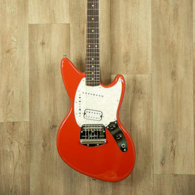 Fender Kurt Cobain Jag-Stang Signature Touche Palissandre Fiesta Red image 8