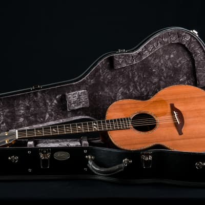 Lowden F-50 African Blackwood and Sinker Redwood with Abalone Top Trim, Inlay Package and Leaf Inlays NEW image 24