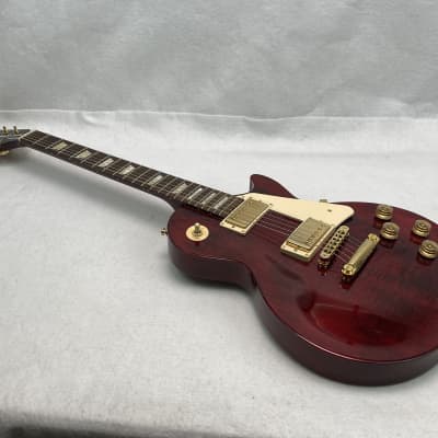 Gibson Les Paul Studio T with Gold Hardware 2016 - Wine Red image 3