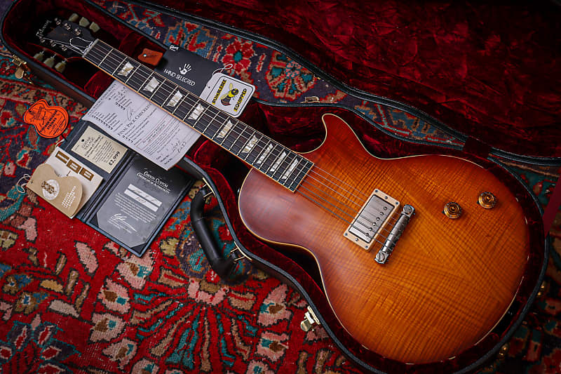 GIBSON USA Custom Shop 58' R8 Les Paul Standard *Hand Picked Top "Iced Tea Burst + Rosewood" (2011) image 1
