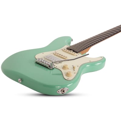 Schecter 1540 Nick Johnston Traditional HSS Guitar, Ebony Fretboard Atomic Green image 2