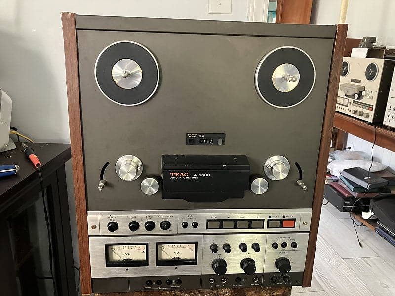 PLEASE READ!!! TEAC A-6600 1/4 10.5 inch 4-Track Auto Reverse Reel to Reel  Tape Deck Recorder 1970s - Silver