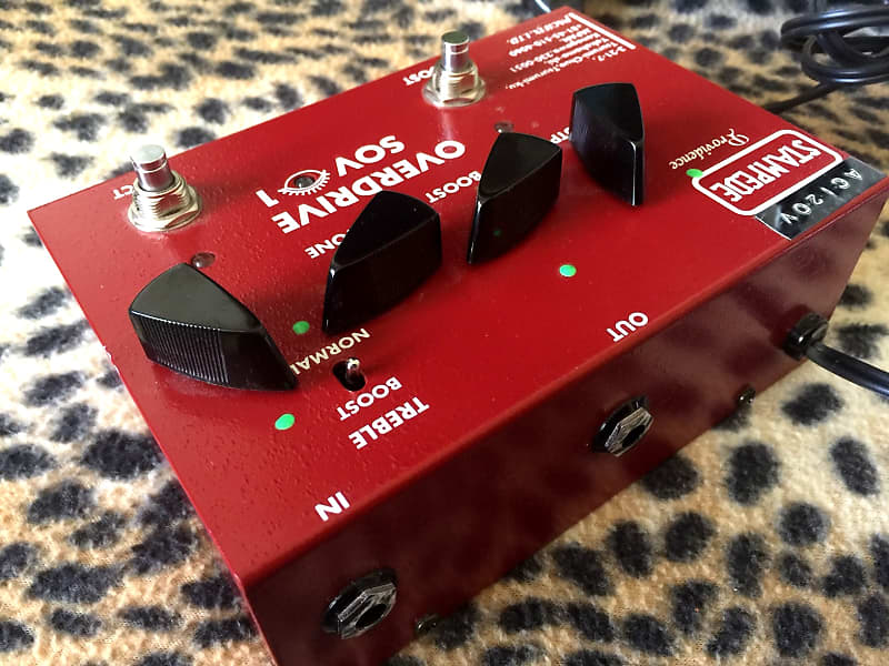 ギター Providence STAMPEDE Overdrive SOV-1 Providence SOV-1 OVERDRIVE Analog Electric Guitar Pedal Red