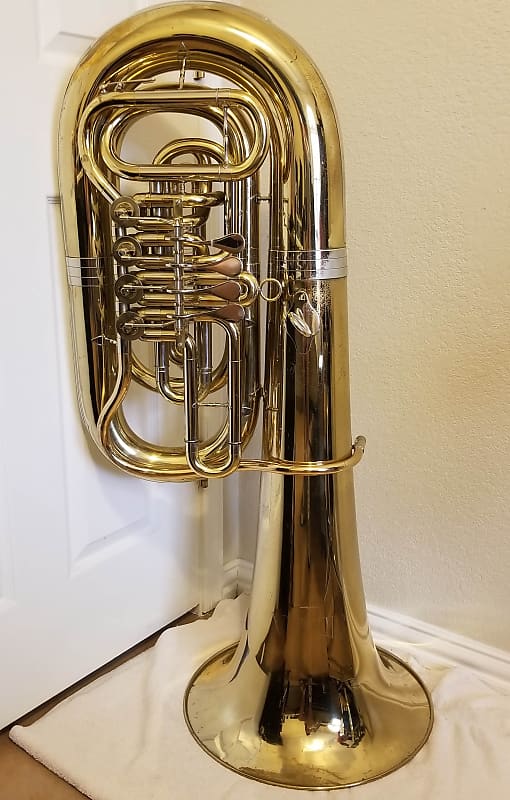  Levante LV-BT5705 Bb Tuba with Soft Case - 4 Rotary