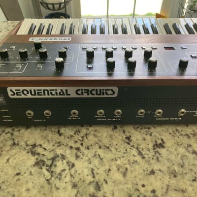 Sequential Prophet 5 Rev3 61-Key 5-Voice Polyphonic Synthesizer 1980 - 1984 - Black with Wood Front & Sides image 7