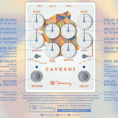 New - Keeley Caverns V2 Delay and Reverb Pedal image 5