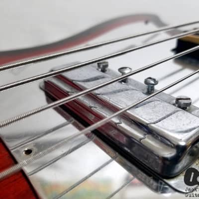 Prestiege / Teisco / Matsumoku "Whitesnake" 1 Pickup Electric Bass (1960s, Redburst) image 19