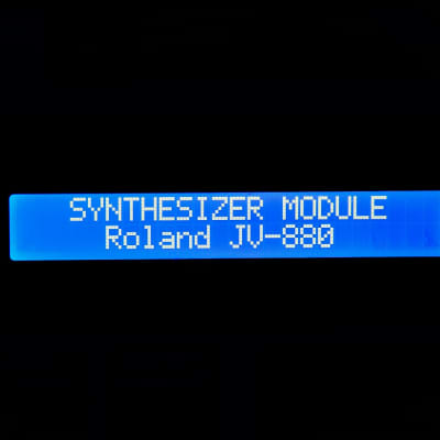 LED Display Upgrade - Roland JV-880 - U-220 (white on blue)