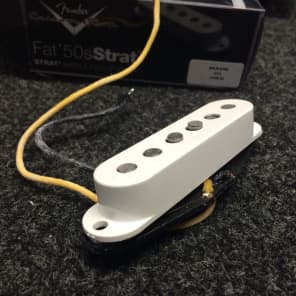 Fender Custom Shop Fat 50's Strat Middle Pickup White | Reverb