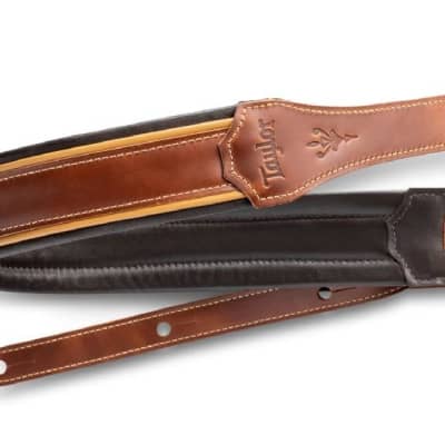 Taylor Century Strap Med Brown Leather 2.5 inch Med Brown - Butterscotch - Black image 1