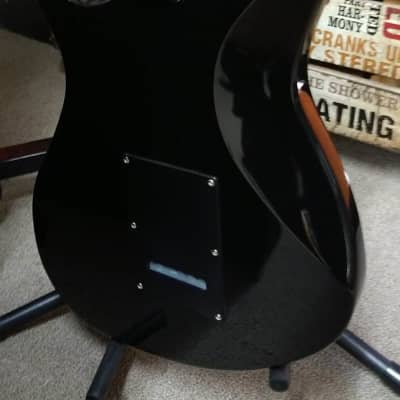 AriaPro 2 Jet B'Tone -Baritone Guitar - Gloss Black image 5