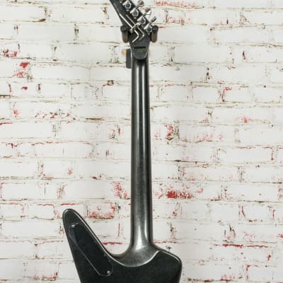 USED Kramer Tracii Guns Gunstar Voyager Outfit Electric Guitar - Black Metallic and Silver Ghost Flames image 8