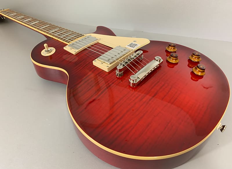 Les Paul Standard Plustop Pro Blood Orange | Reverb