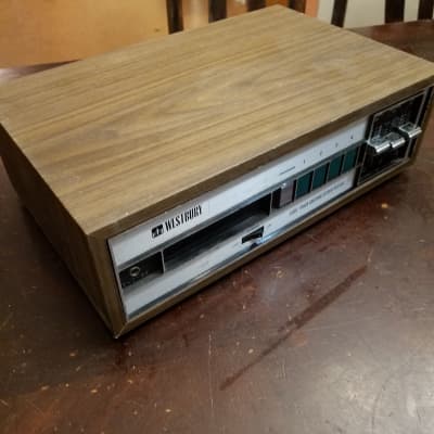 Westbury 4410 8-Track Player needs new cord 1970s - woodtone for sale