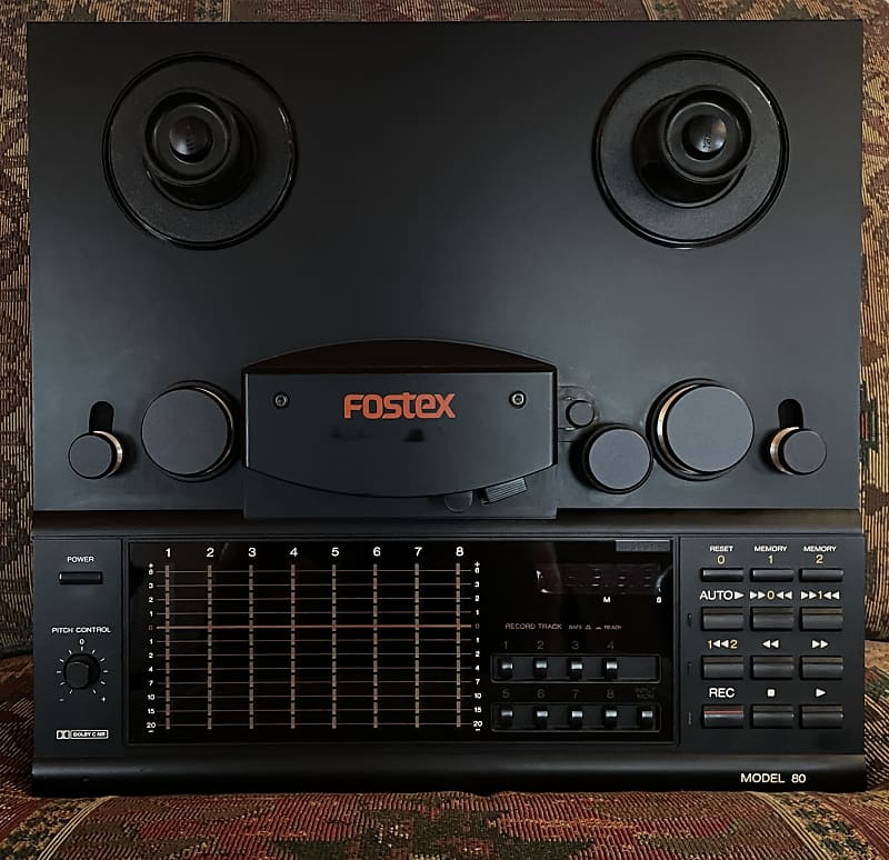 Fostex Model 80 analog 8 Track tape recorder and matching 450 mixing board