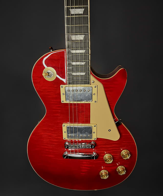 Smiger Les Paul Style L-G9-P1 New - Transparent Red | Reverb