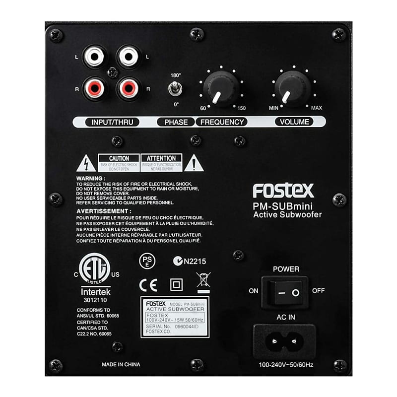 Fostex PM-SUB-MINI-2 50W 5-Inch Powered Subwoofer | Reverb