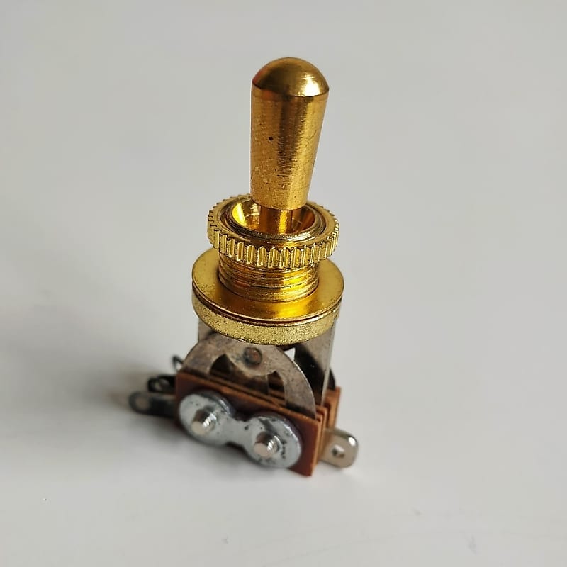 3 Way Toggle Switch, Gold | Reverb