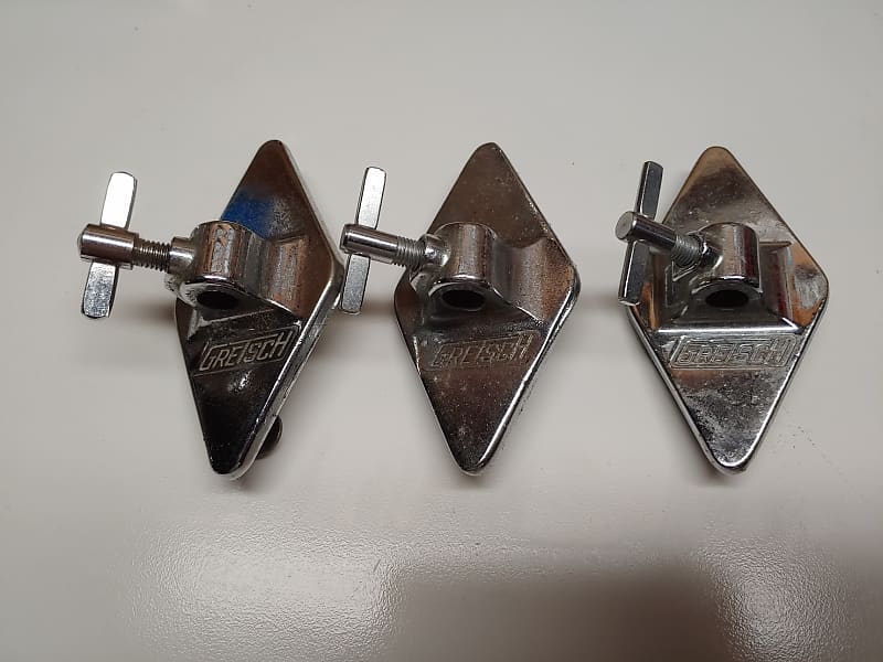 Gretsch Floor Tom Leg Brackets 1960s Chrome (Set Of 3) Reverb UK