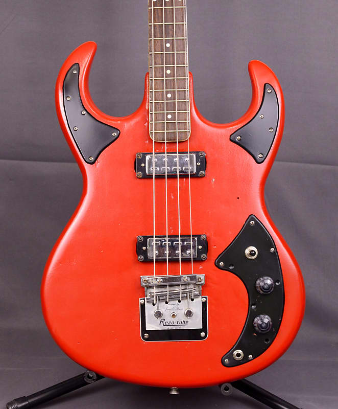 1960s Vintage Burns Baldwin Baby Bison Bass Red Made in England image 1