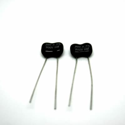1x GENUINE SILVER MICA CAPACITOR 390pF 500V FROM USA! FOR AMPLIFIER TONE CIRCUIT for sale