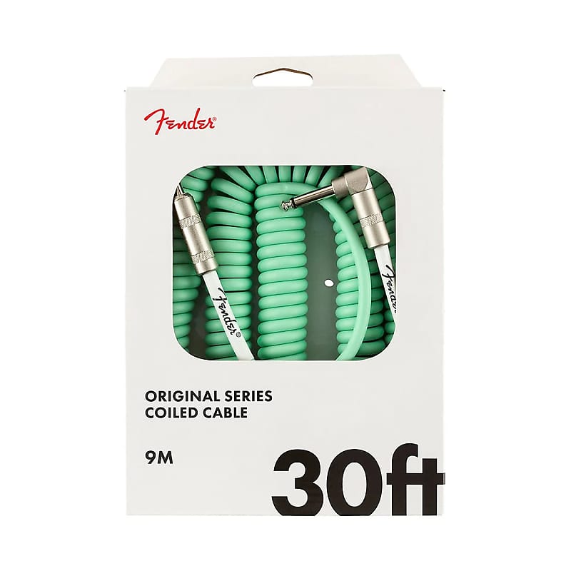 Fender Original Series Straight / Angled TS Coiled Instrument Cable - 30' image 1