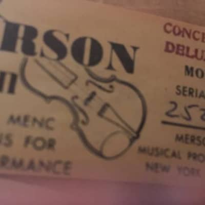 Merson concert deluxe 3/4 WW2 era  1945 Made in Occupied Germany with case and accessories image 18