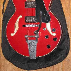 Ibanez Artcore Archtop Electric AFS-75T Cherry Red 2004 Bigsby Style Tremolo Excellent w/ Gig Bag image 1