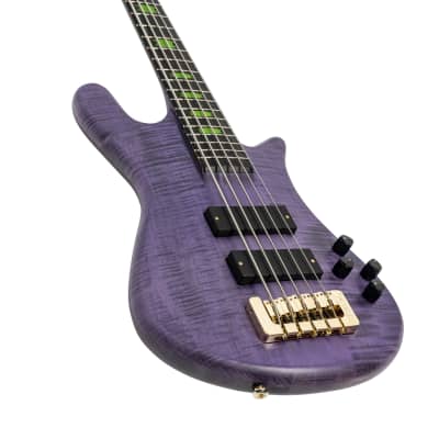 Spector Legend 5 Skyler Acord Signature Bass Guitar Violet Stain Matte image 3