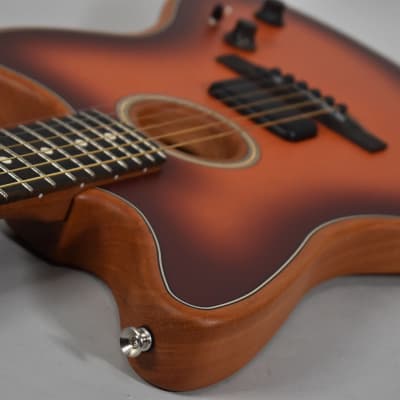 2021 Fender Acoustasonic Jazzmaster Sunburst Finish Acoustic Electric w/Bag image 4