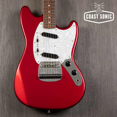 2007 Fender Made in Japan '69 Mustang Reissue Candy Apple Red w/ Matching Headstock for sale